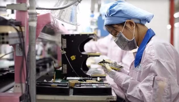 Nhà máy Pegatron, đối tác sản xuất iPhone, iPad của Apple.