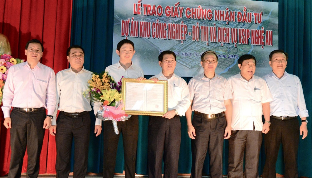 Cấp phép đầu tư Dự án Khu công nghiệp VSIP Nghệ An