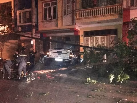 Hiện trường vụ tai nạn.