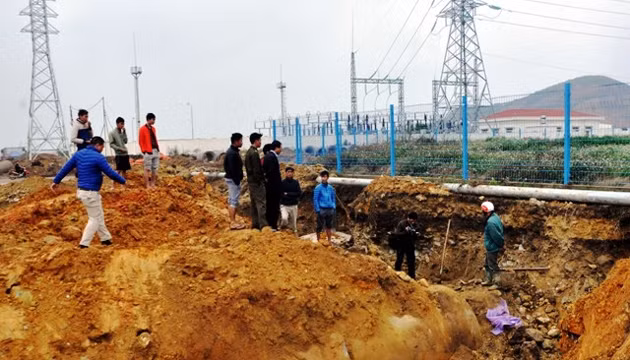 Hiện trường vụ tai nạn.