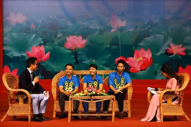 Giao lưu tại Lễ trao Giải thưởng Nguyễn Đức Cảnh lần thứ III- năm 2018.