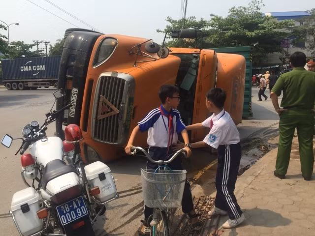 Hiện trường vụ tai nạn.