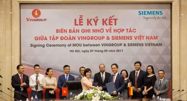 Vingroup và Siemens ký Biên bản hợp tác về công nghệ trong nhiều lĩnh vực