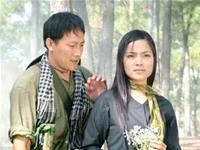Hoàng Hải, Kiều Thanh trong
phim "Dòng sông phẳng lặng".