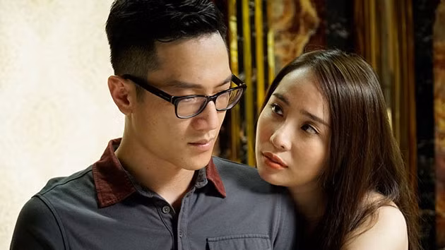 Quỳnh Nga và Chí Nhân trong phim.