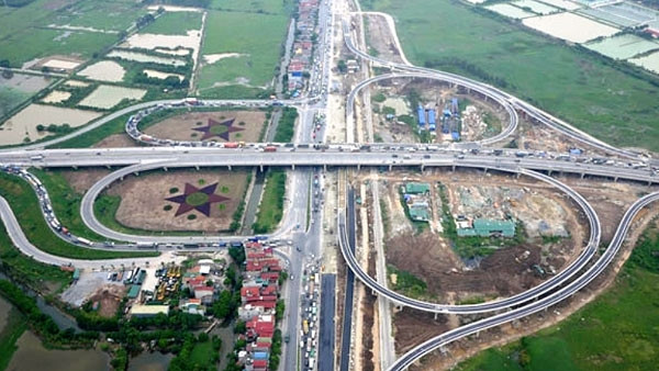 Toàn cảnh nút giao sau khi hoàn thành.