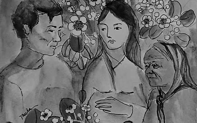 Ong bầu đậu đọt mù u