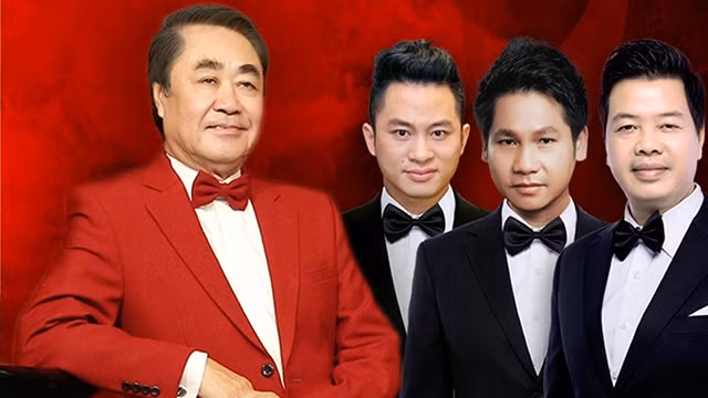 NSND Quang Thọ cùng các học trò.