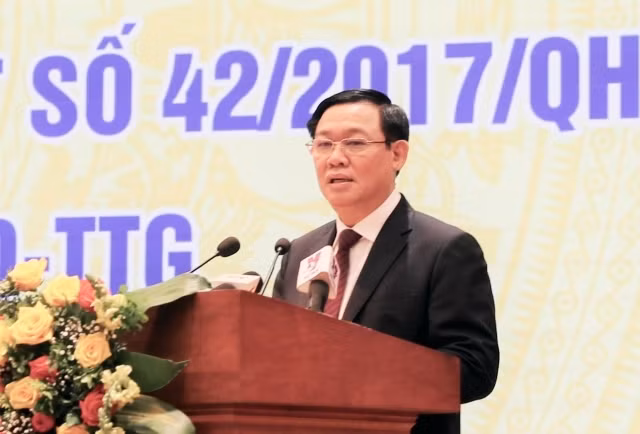 Phó Thủ tướng Vương Đình Huệ phát biểu tại hội nghị.