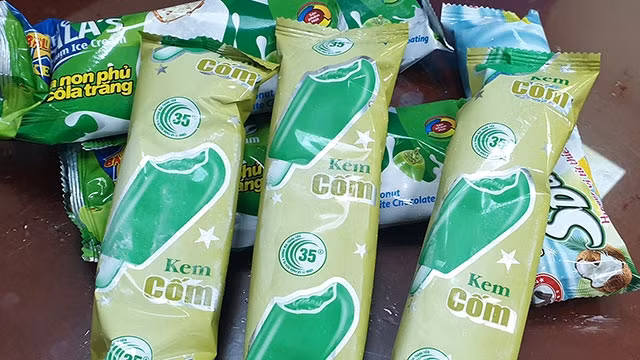 Vị kem cốm Tràng Tiền