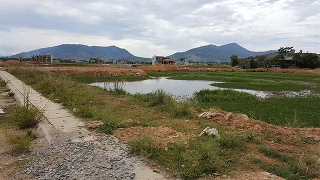 Khu đất bị chủ đầu tư chiếm dụng.