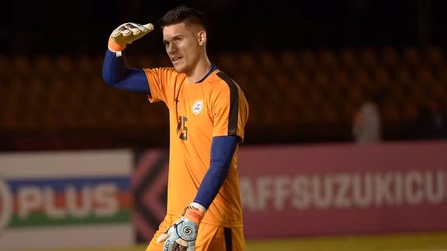 Thủ thành Michael Falkesgaard kỳ vọng đội nhà sẽ tái lập được thành tích như trận thắng 2-0 trước tuyển Việt Nam ngay tại Mỹ Đình cách đây tám năm. (Ảnh: Lagardere Sports)