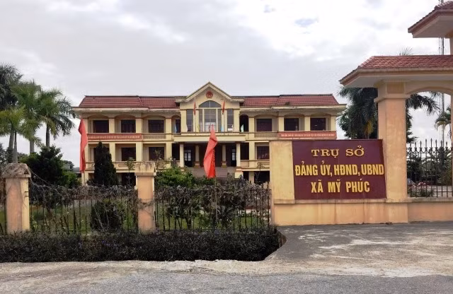 Trụ sở Đảng ủy - HĐND - UBND xã Mỹ Phúc, huyện Mỹ Lộc (Nam Định).