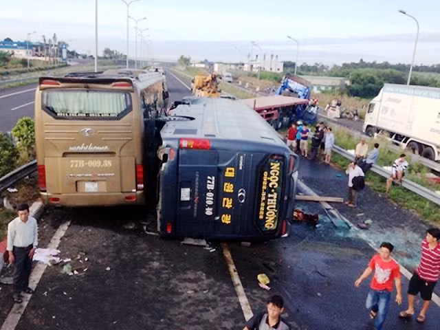 Hiện trường vụ tai nạn. (Ảnh do VECE cung cấp)