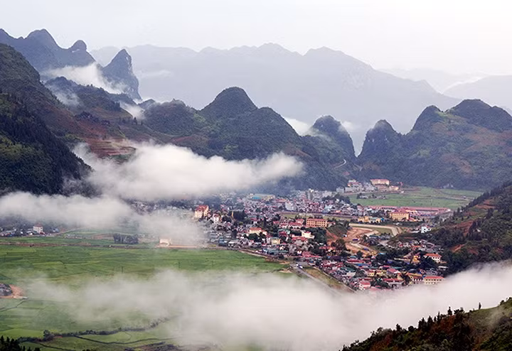 Thị trấn Mường Khương, huyện Mường Khương (Lào Cai). Ảnh: NGỌC BẰNG
