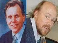 Barry Marshall (trái) và Robin Warren.