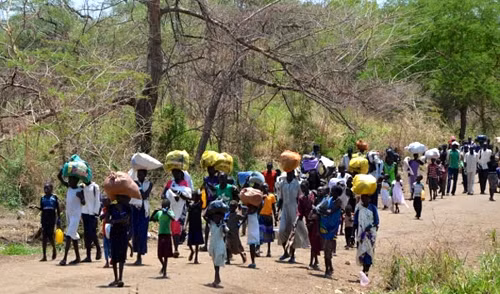 Hàng triệu người Nam Xu-đăng phải rời bỏ nhà do xung đột. Ảnh WORLD BULLETIN