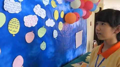 Trẻ em tham gia hoạt động tại Diễn đàn Trẻ em quốc gia năm 2015.