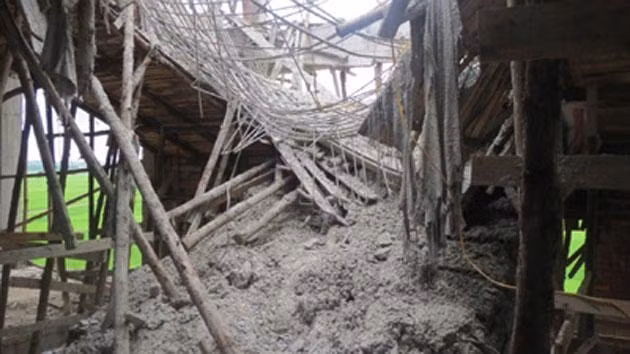 Hiện trường nơi xảy ra sự cố. (Ảnh: CTV)