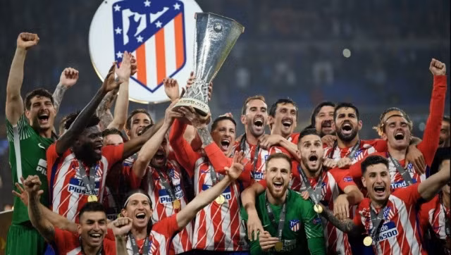 Atletico Madrid lần thứ 3 nâng cao chiếc cúp Europa League trong chín mùa giải vừa qua.