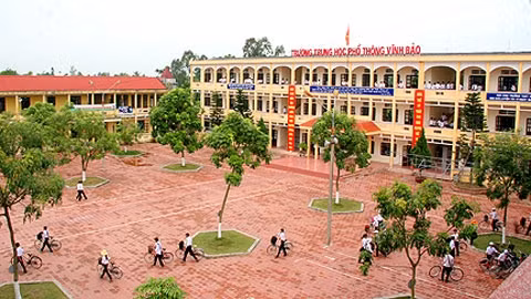 Trường THPT Vĩnh Bảo - ngôi trường “đào tạo” những thủ khoa. (Ảnh: baohaiphong.com.vn)