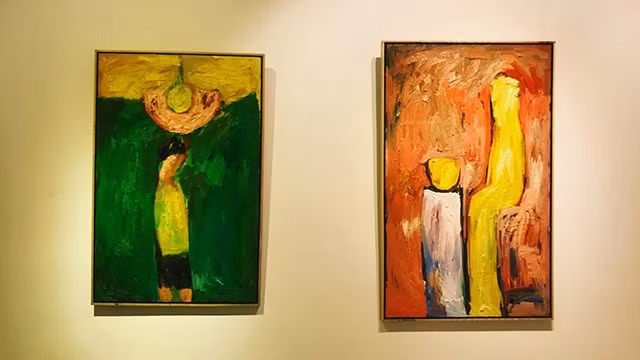 Tác phẩm tại triển lãm.