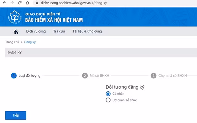 10 dịch vụ công cơ bản về bảo hiểm xã hội cho cá nhân trên cổng dịch vụ công trực tuyến 