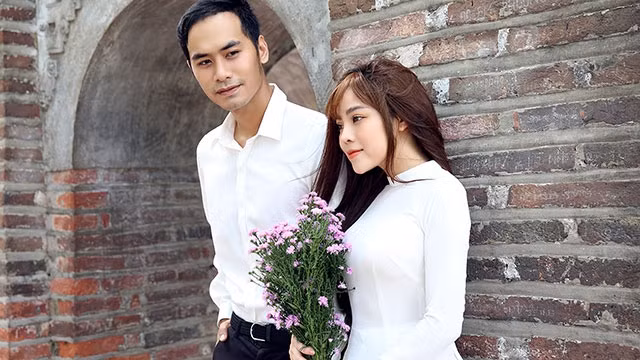 Ca sĩ Mai Diệu Ly và diễn viên Việt Tùng trong MV “Hà Nội ơi…” .