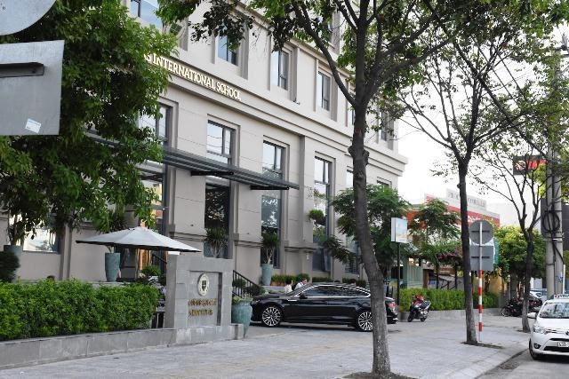 Trường mầm non, tiểu học, THCS, THPT St.Nicholas. (Ảnh chụp chiều 18-9).