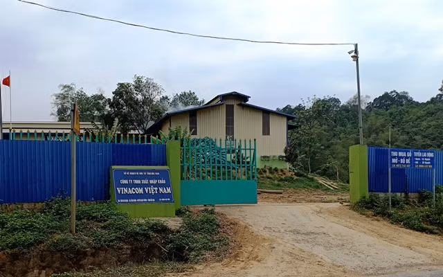 Xưởng sản xuất của Công ty Vinacom Việt Nam tại xã Cẩm Giàng, huyện Bạch Thông.