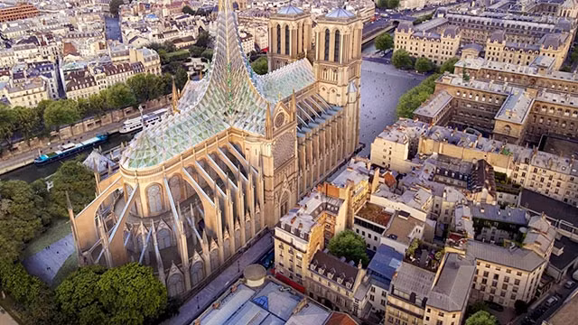 Thiết kế vòm kính của Vincent Callebaut Architectures. Ảnh: CNN