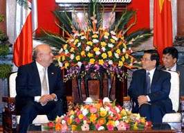 Chủ tịch nước Nguyễn Minh Triết tiếp Bộ trưởng Ngoại giao CH Dominicana