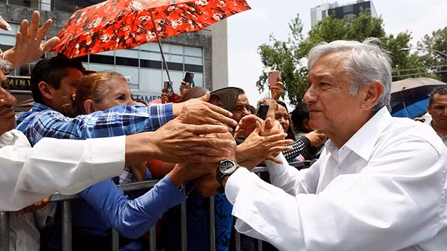 Ứng cử viên cánh tả López Obrador nhận được nhiều sự ủng hộ. Ảnh: GETTY IMAGES