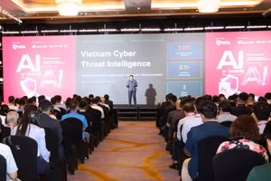 Toàn cảnh hội thảo “Bảo mật trong kỷ nguyên AI - Chiến lược hình thành tương lai số”.