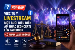 [Hỏi-đáp] Việc tự ý livestream một buổi biểu diễn âm nhạc (concert) lên Facebook có phạm luật không?