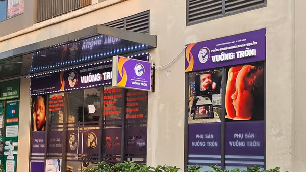 Phòng khám Chuyên khoa Phụ sản Vuông Tròn bị xử phạt 163 triệu đồng và bị tước giấy phép hoạt động trong 3 tháng. (Ảnh: SPVT)