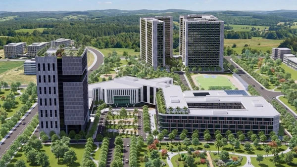 Phối cảnh trường. 