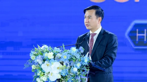 Thứ trưởng Khoa học và Công nghệ Bùi Thế Duy phát biểu.