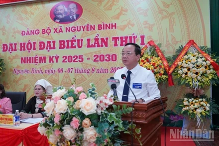 Đại tướng Trịnh Văn Quyết phát biểu chỉ đạo Đại hội.