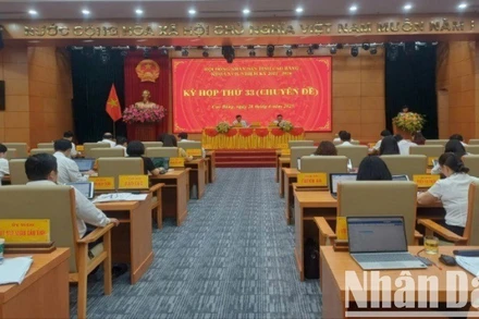 Quang cảnh kỳ họp.