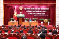 Quang cảnh Kỳ họp Hội đồng nhân dân tỉnh Quảng Ninh khóa XIV, nhiệm kỳ 2021-2026.