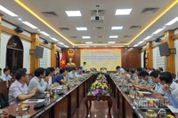 Toàn cảnh buổi làm việc.