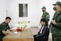 Đối tượng Nguyễn Anh Tuấn tại Đồn Biên phòng cửa khẩu quốc tế Móng Cái.