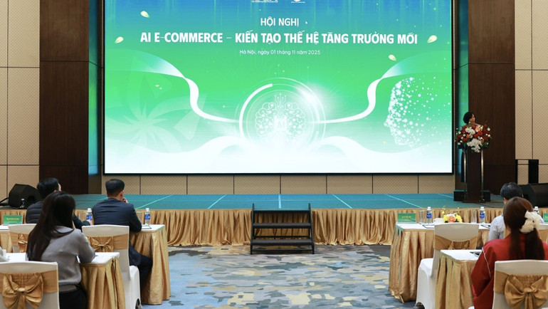 Hội nghị ứng dụng công nghệ phát triển cơ sở dữ liệu thương mại số với chủ đề “AI Commerce - Kiến tạo thế hệ tăng trưởng mới”. 3269594c3600ba5ee311sua.jpg