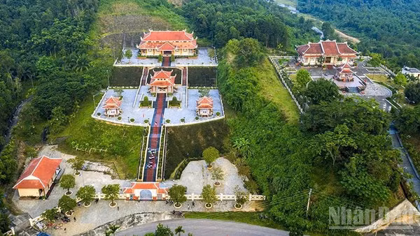 Khu di tích lịch sử cách mạng Trung Trung Bộ-Nước Oa tại xã Trà Tân. (Ảnh: QUÂN VẠN)