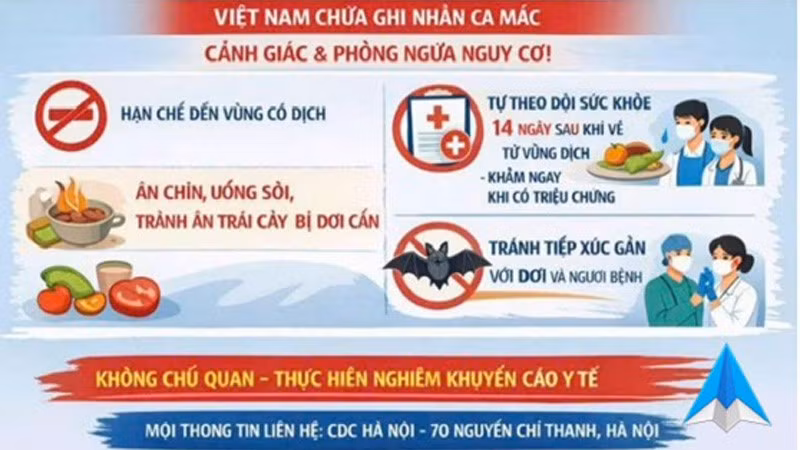 Tài liệu tuyên truyền hướng dẫn các biện pháp phòng bệnh do virus Nipah.