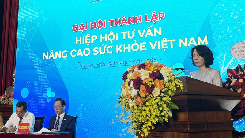 Thứ trưởng Y tế Nguyễn Thị Liên Hương phát biểu ý kiến tại Đại hội dh6.jpg