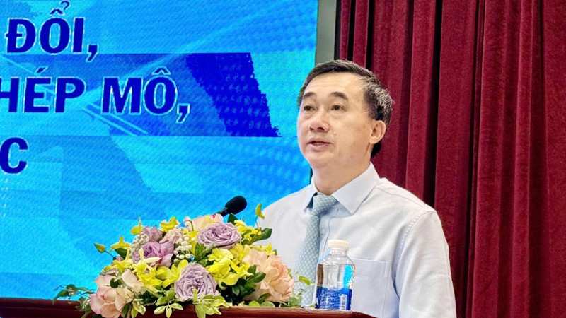 Thứ trưởng Y tế Trần Văn Thuấn phát biểu tại Hội thảo. gt7.jpg
