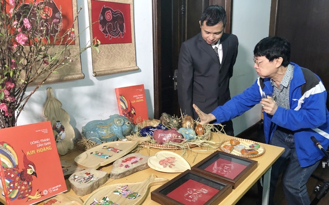 trên tranh dân gian Kim Hoàng Tranh dân gian Kim Hoàng trên một số ứng dụng hiện đại.