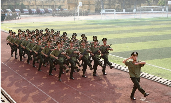 Học viên Học viện An ninh nhân dân trong Lễ khai giảng năm học 2014-2015